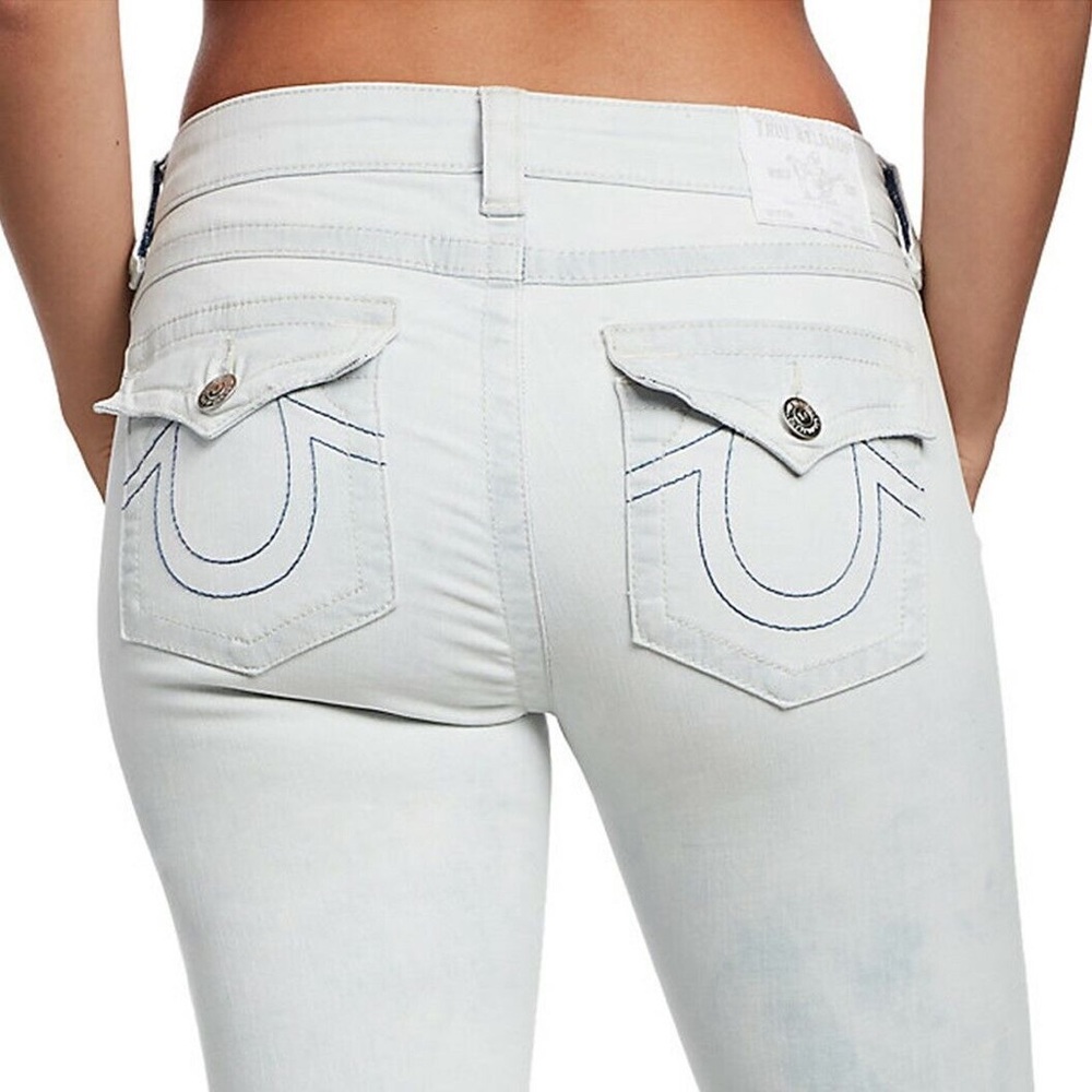 True Religion Jennie Curvy skinny ankle jean, Light Blossom Wash, pocket flaps